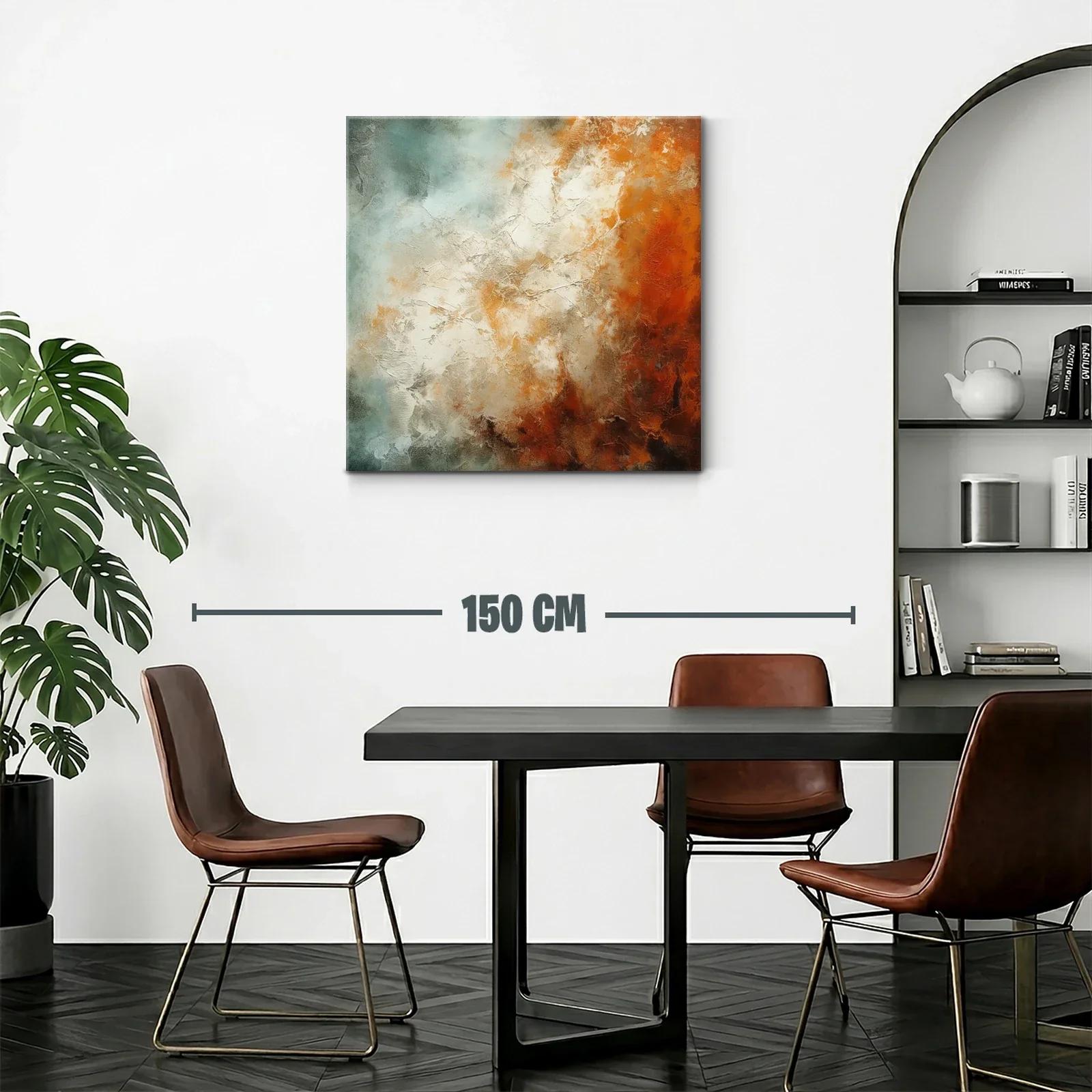 Composición abstracta con tonos cálidos y neutros — miniatura 2