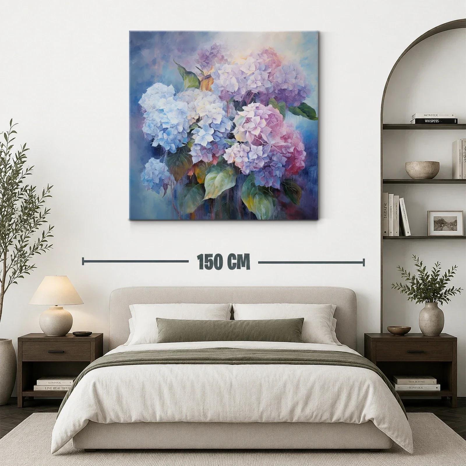 Impresionante ramo de hortensias en tonos pastel delicados — miniatura 3