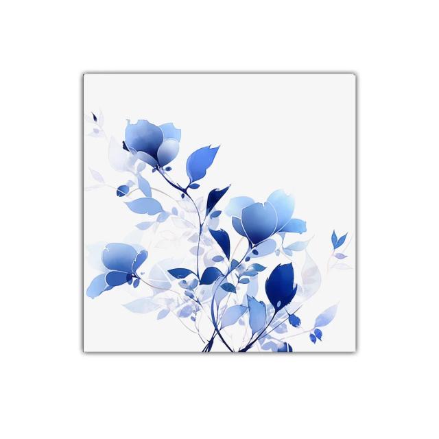 Elegancia natural en flores azules suaves para decorar