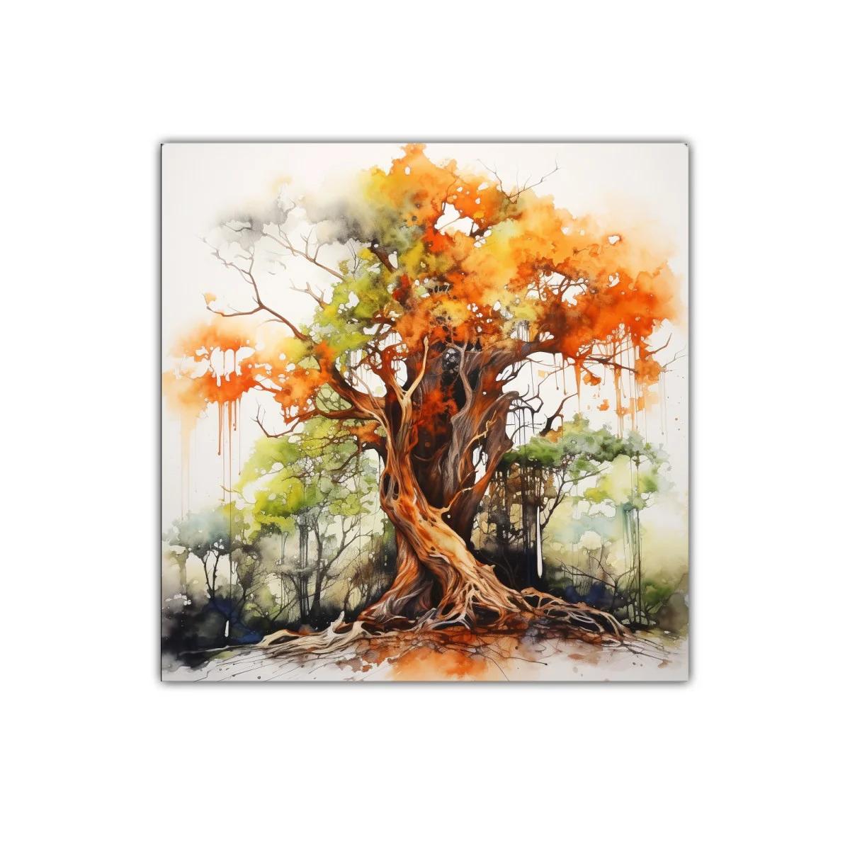 Árbol otoñal lleno de vida y color vibrante — imagen principal