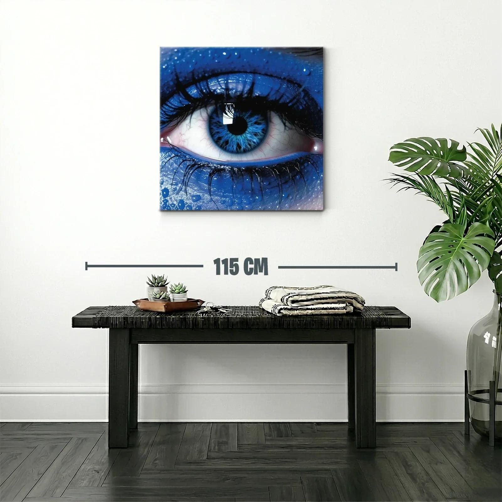 Impacto visual con ojo azul en primer plano intenso — miniatura 2