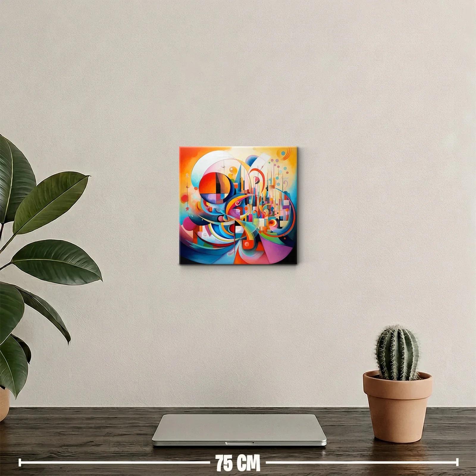 Explosión de colores y formas abstractas dinámicas — miniatura 2