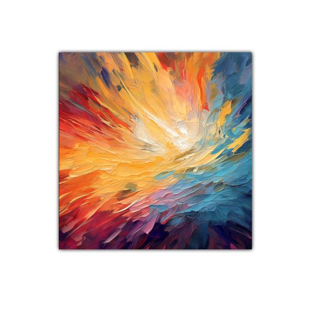 Explosión de colores vibrantes en movimiento dinámico