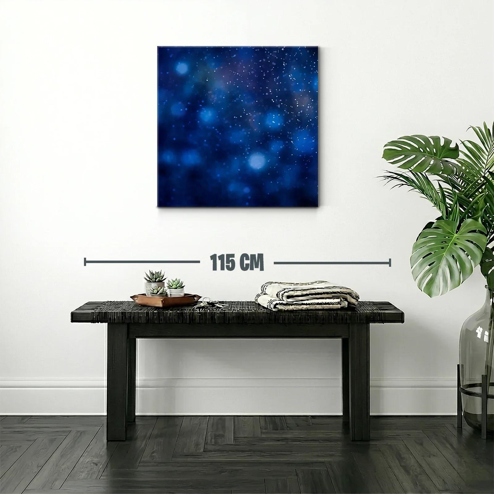 Abstracción cósmica en tonos azules brillantes — miniatura 2