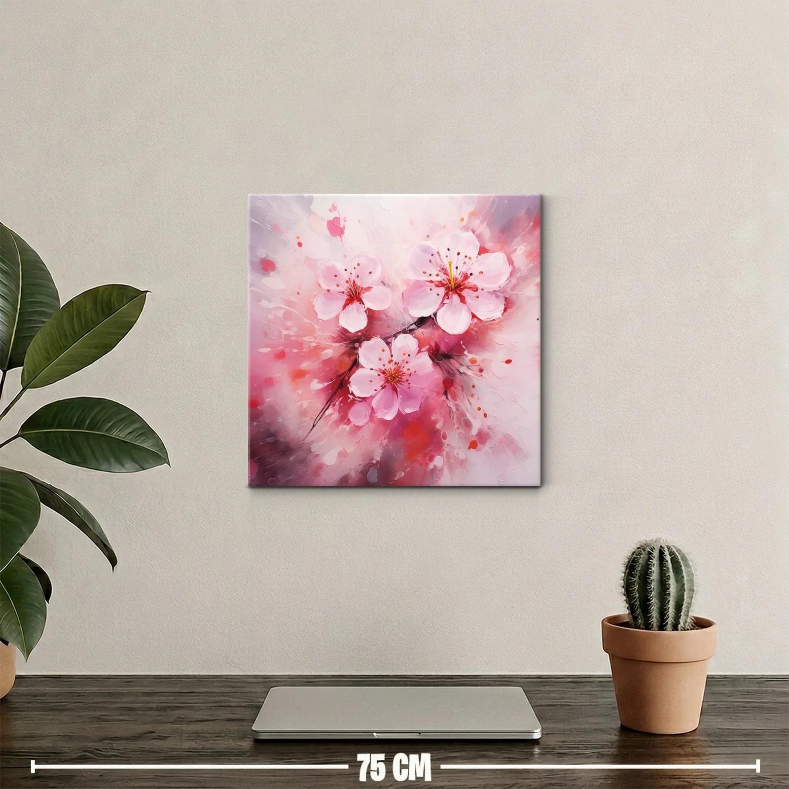 Flores delicadas en tonos rosas y rojos vibrantes — miniatura 2