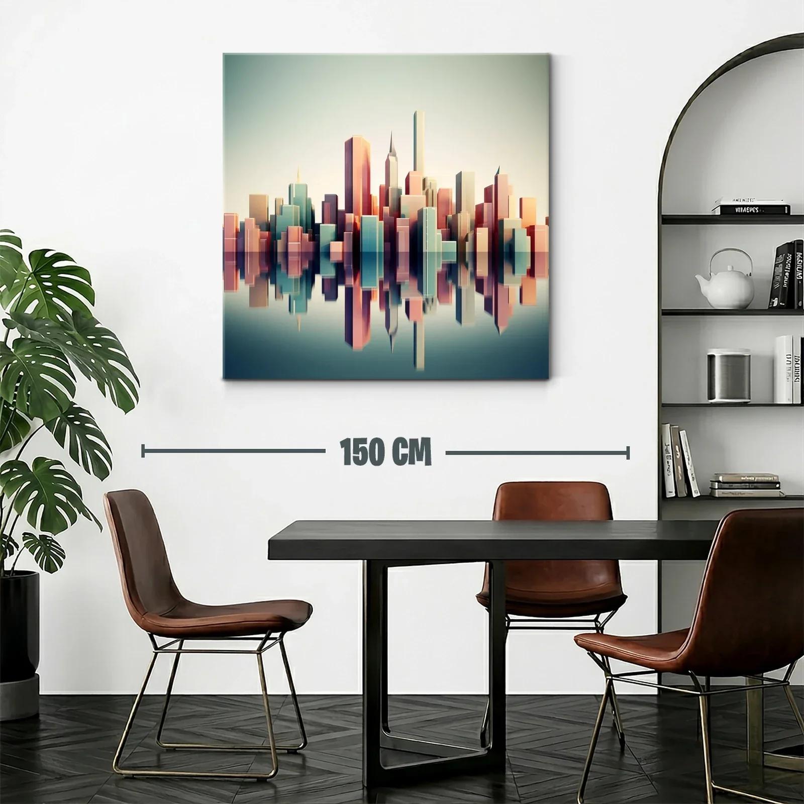 Reflejos urbanos en tonos pastel suaves y equilibrados — miniatura 2