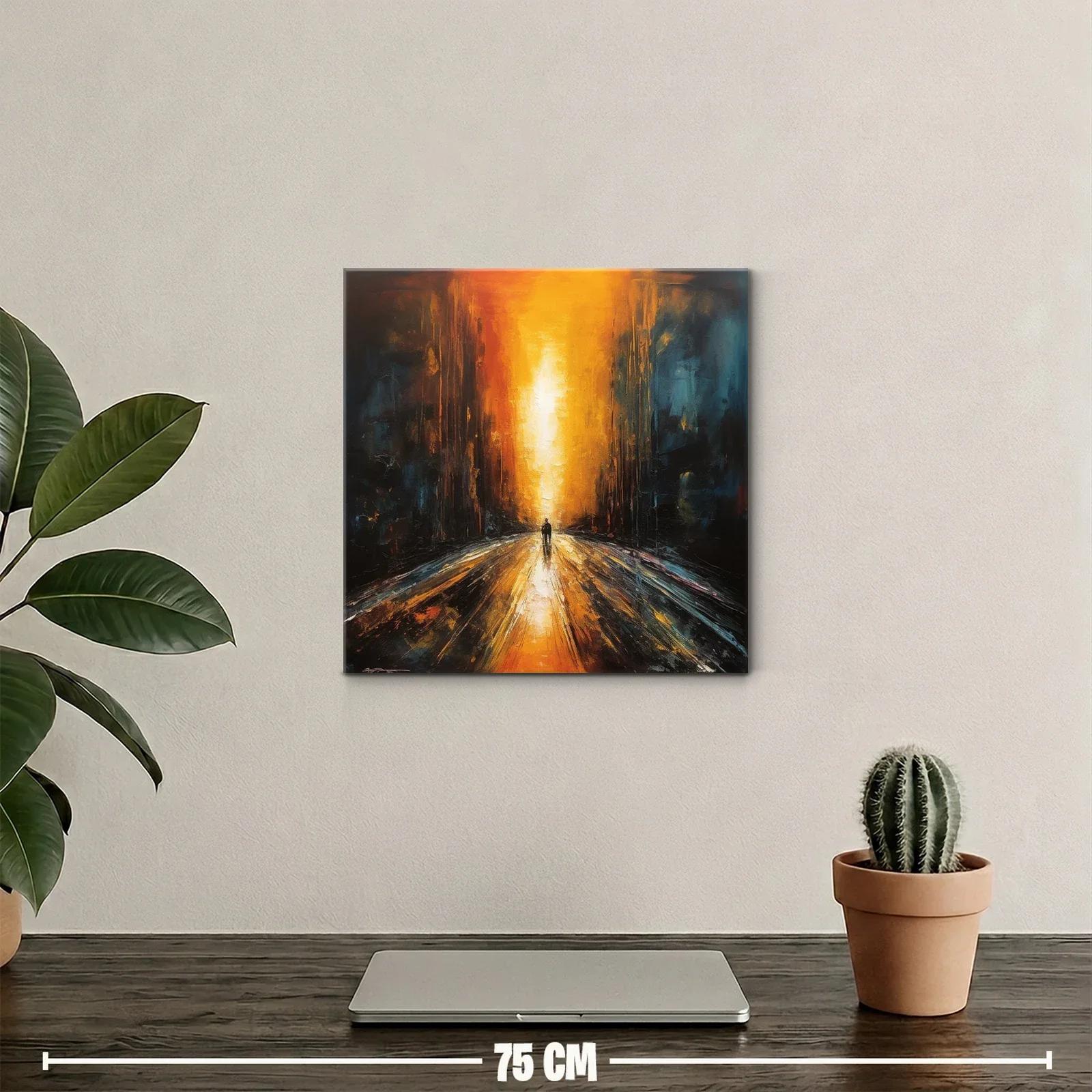 Camino de luz entre sombras intensas y cálidas — miniatura 2