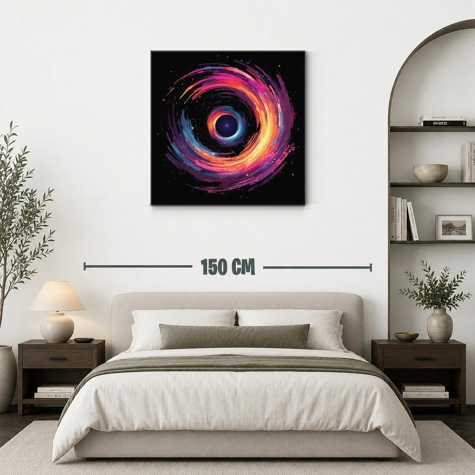 Espiral cósmica en vibrantes tonos cálidos y fríos — miniatura 3
