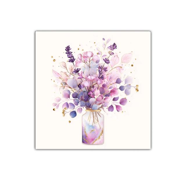 Floral delicado en tonalidades lila para decoración elegante