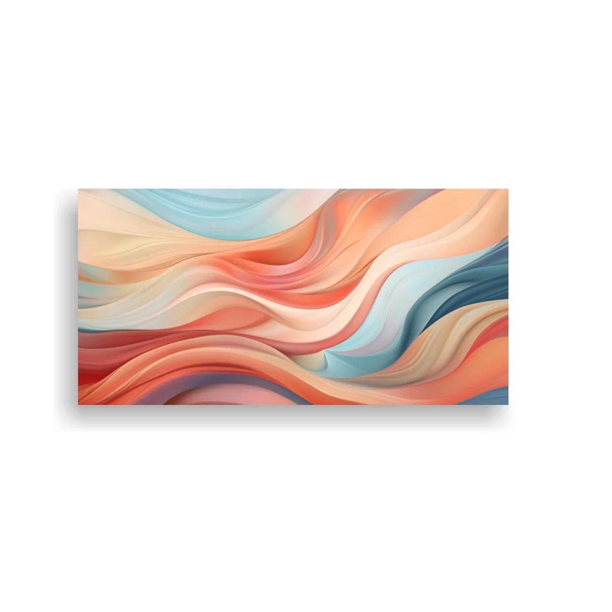 Cuadro ondas fluidas abstractas con bandas entrelazadas — imagen principal