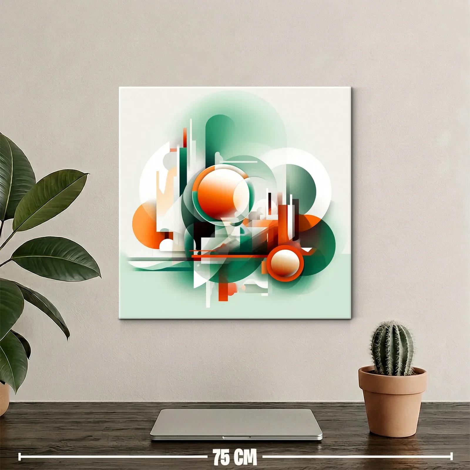Composición abstracta con formas geométricas vibrantes — miniatura 2