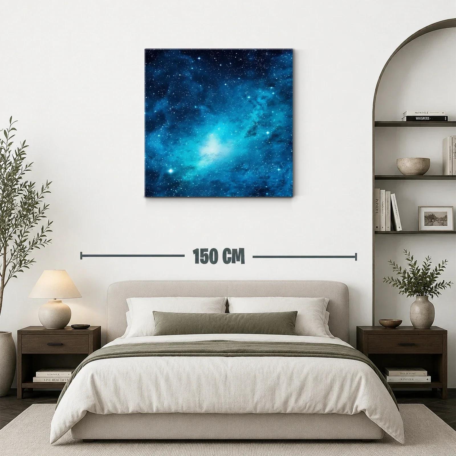 Caótico cielo estrellado en tonos azules brillantes — miniatura 3