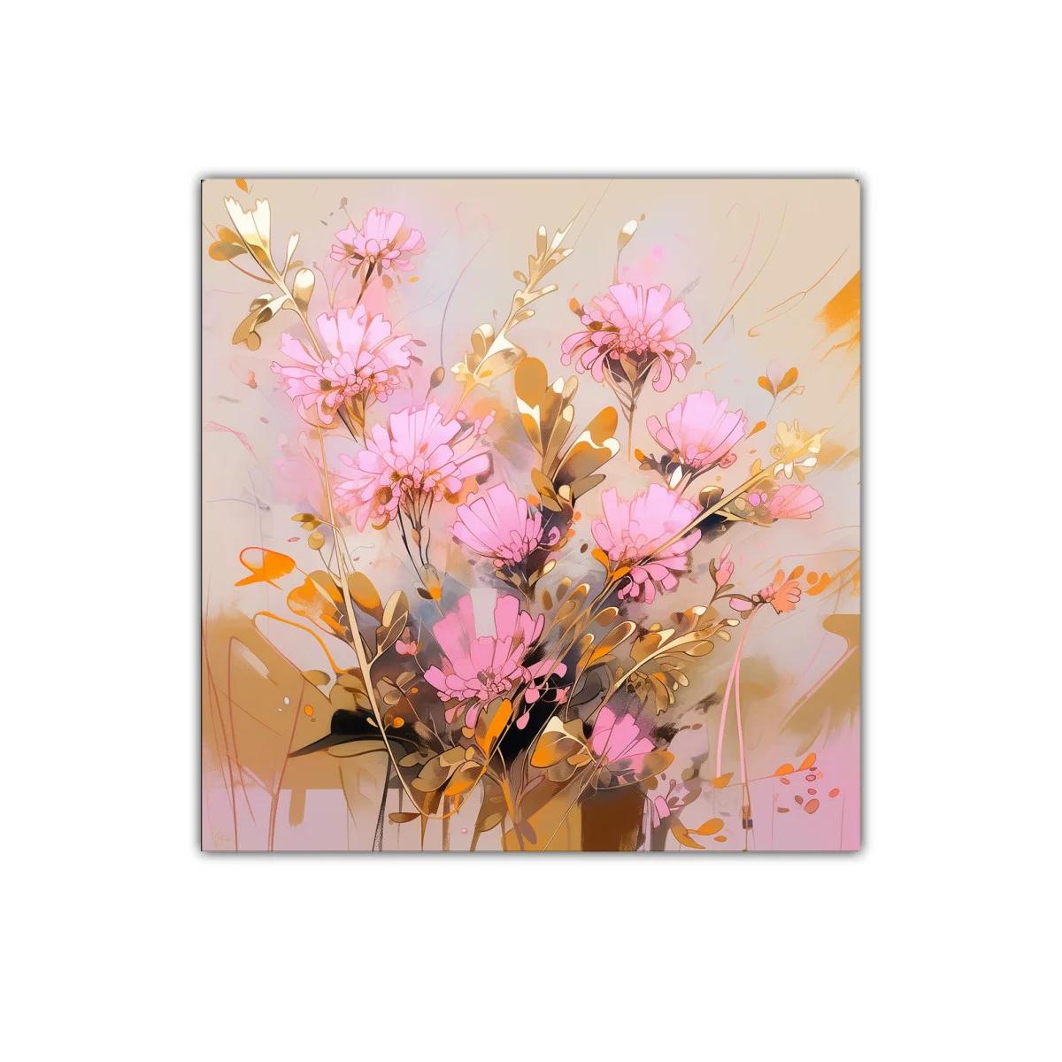 Elegancia floral en tonos suaves y dorados — imagen principal