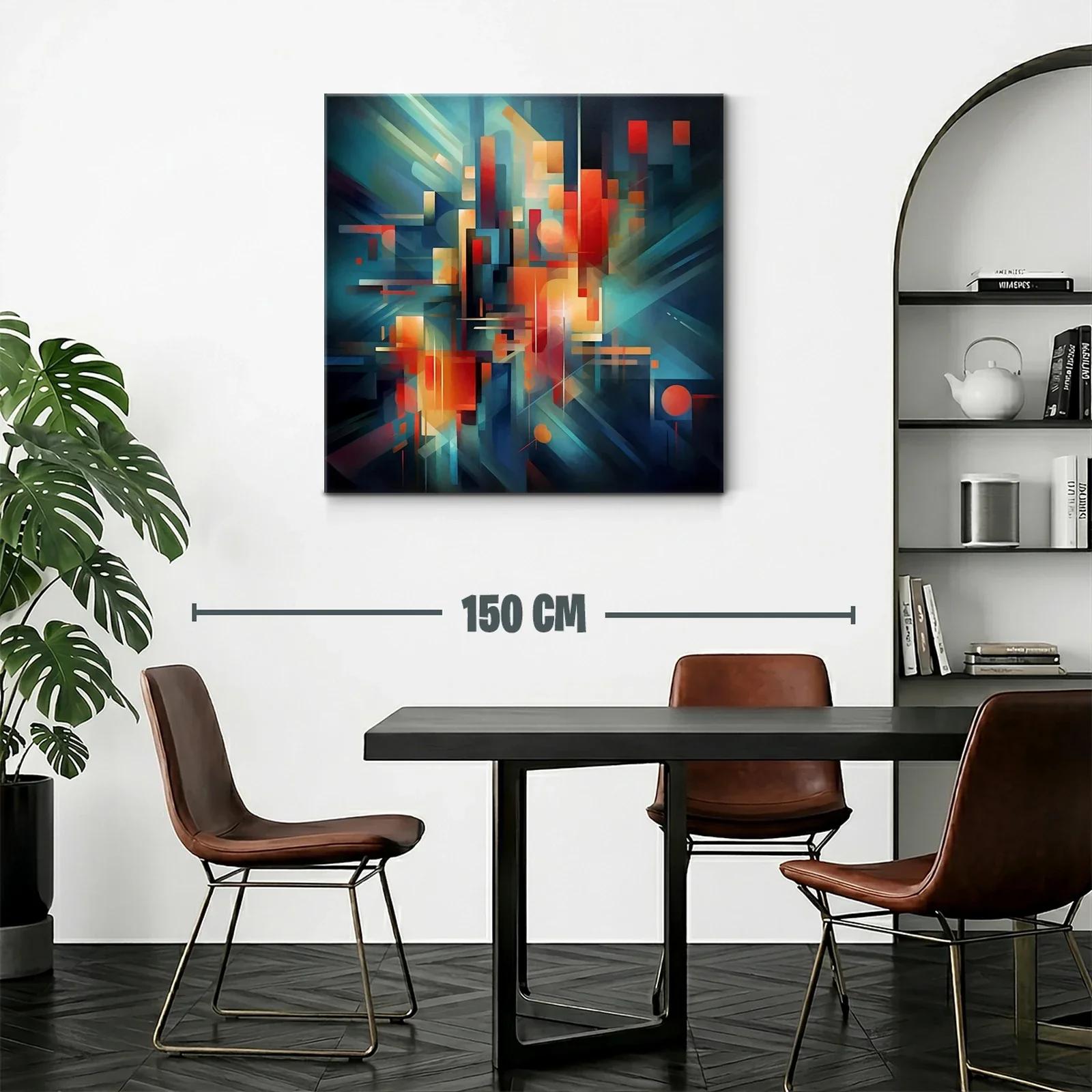 Composición abstracta con luces y formas geométricas vibrantes — miniatura 2
