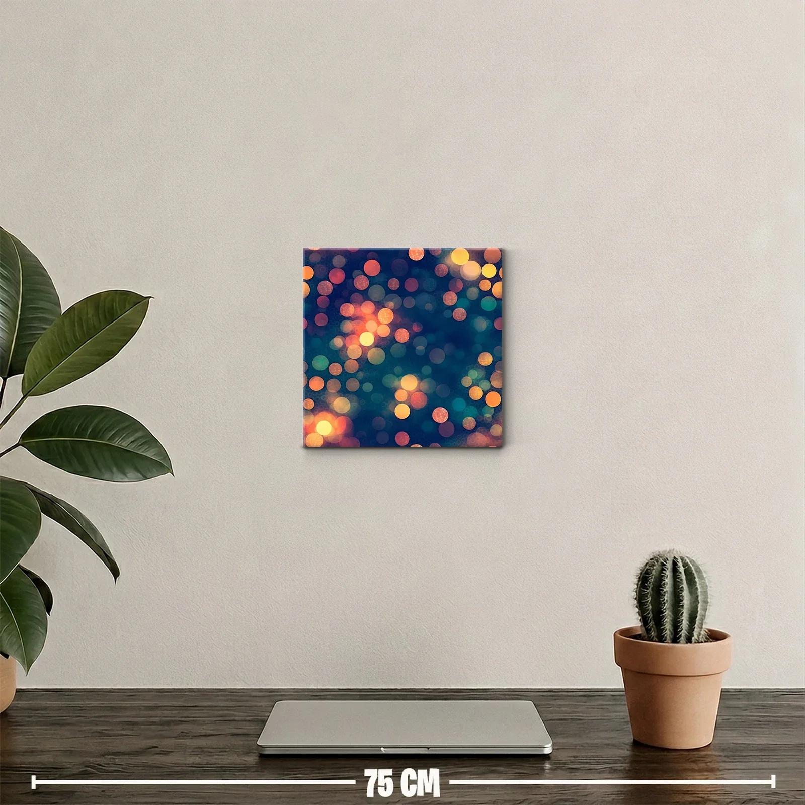 Cuadro decorativo con destellos de luces cálidas y tonos vibrantes — miniatura 2
