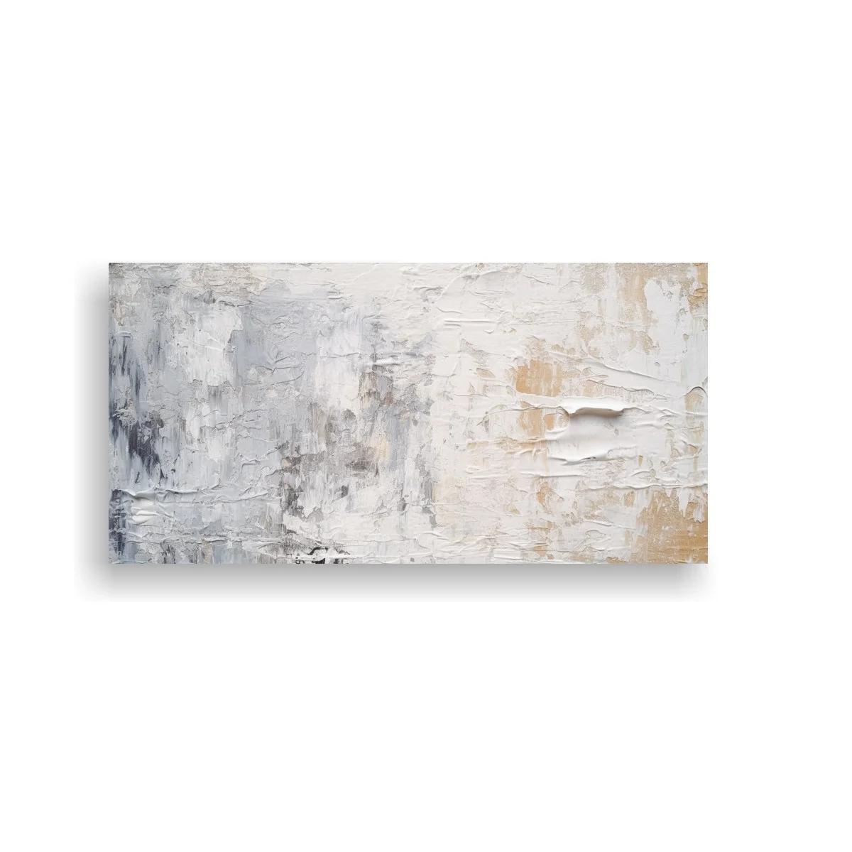 Cuadro textura abstracta gris y beige con relieve — imagen principal