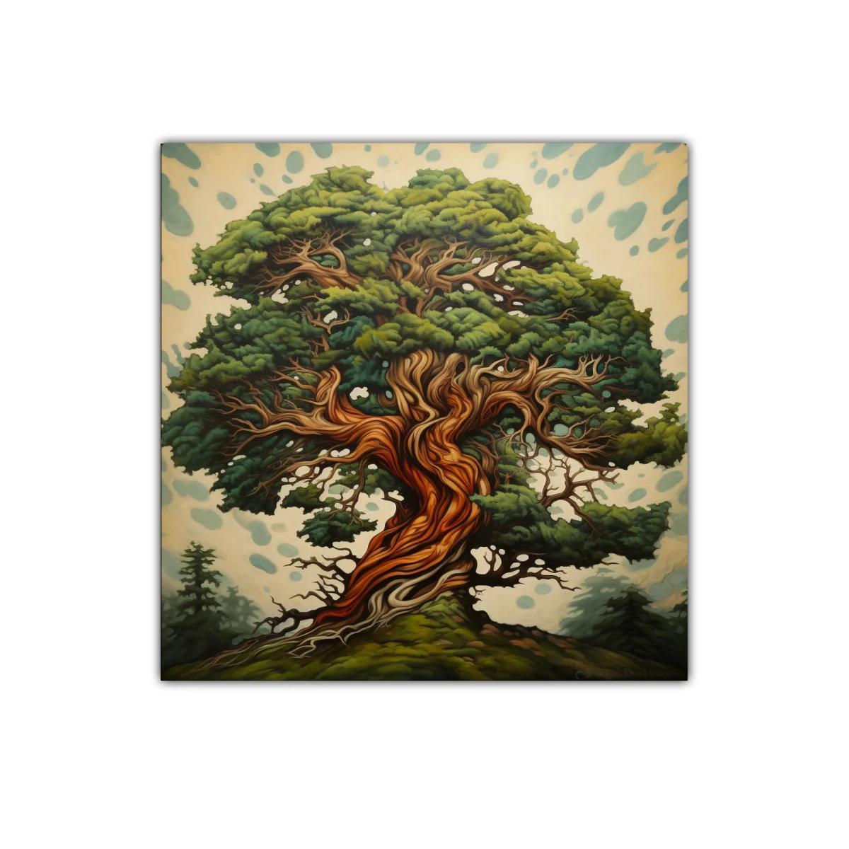 Árbol majestuoso con tronco en espiral y follaje verde intenso — imagen principal