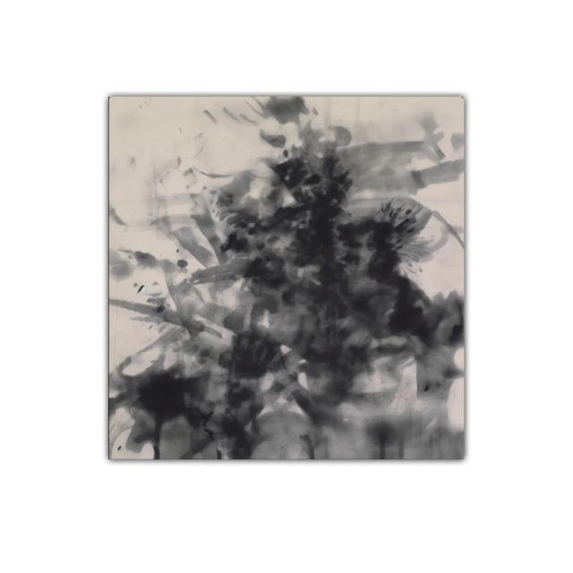 Cuadro abstracto en tonos grises para ambientes modernos
