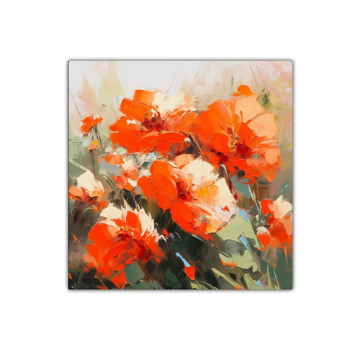 Impactante composición floral en tonos cálidos y vibrantes — imagen principal