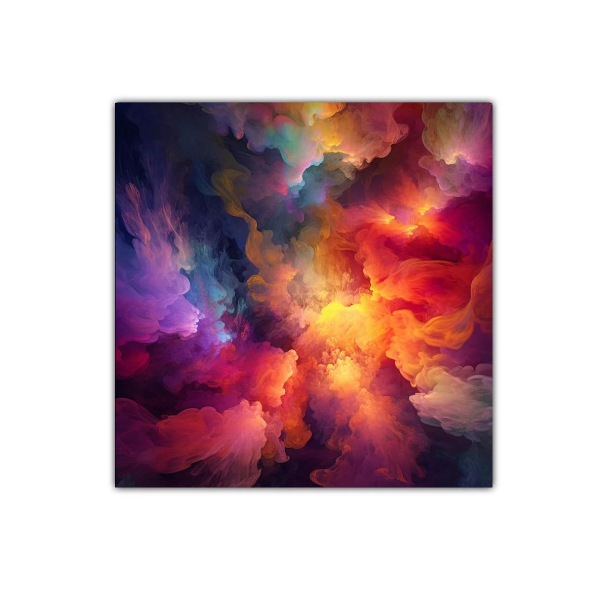 Explosión de color en abstracto vibrante y dinámico