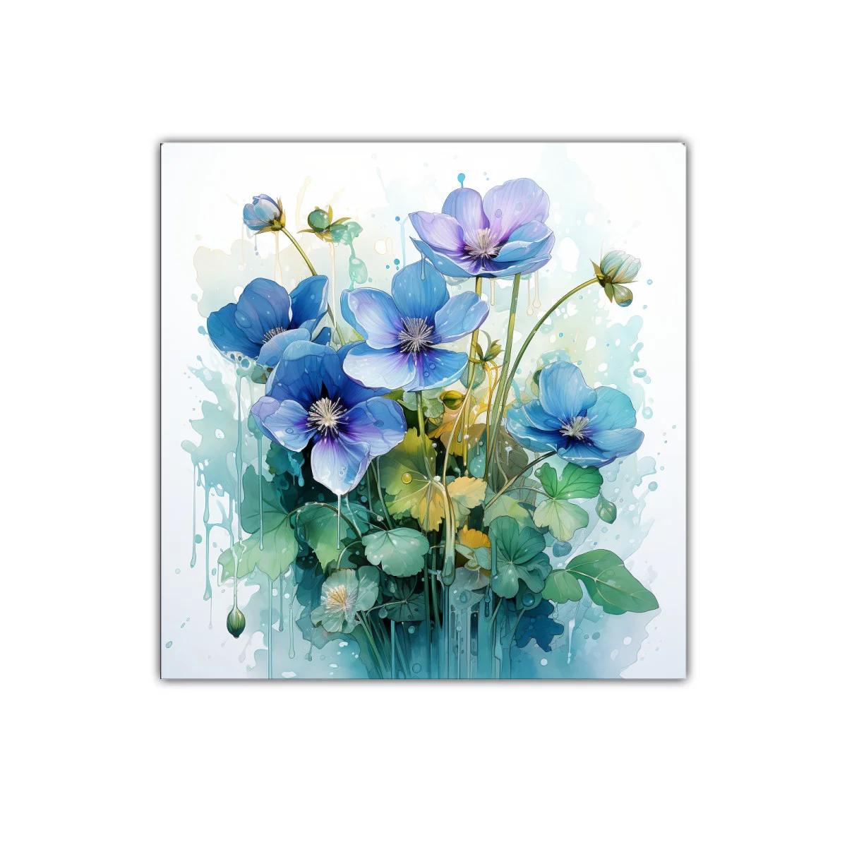 Bouquet floral en tonos azules con estilo etéreo y delicado — imagen principal