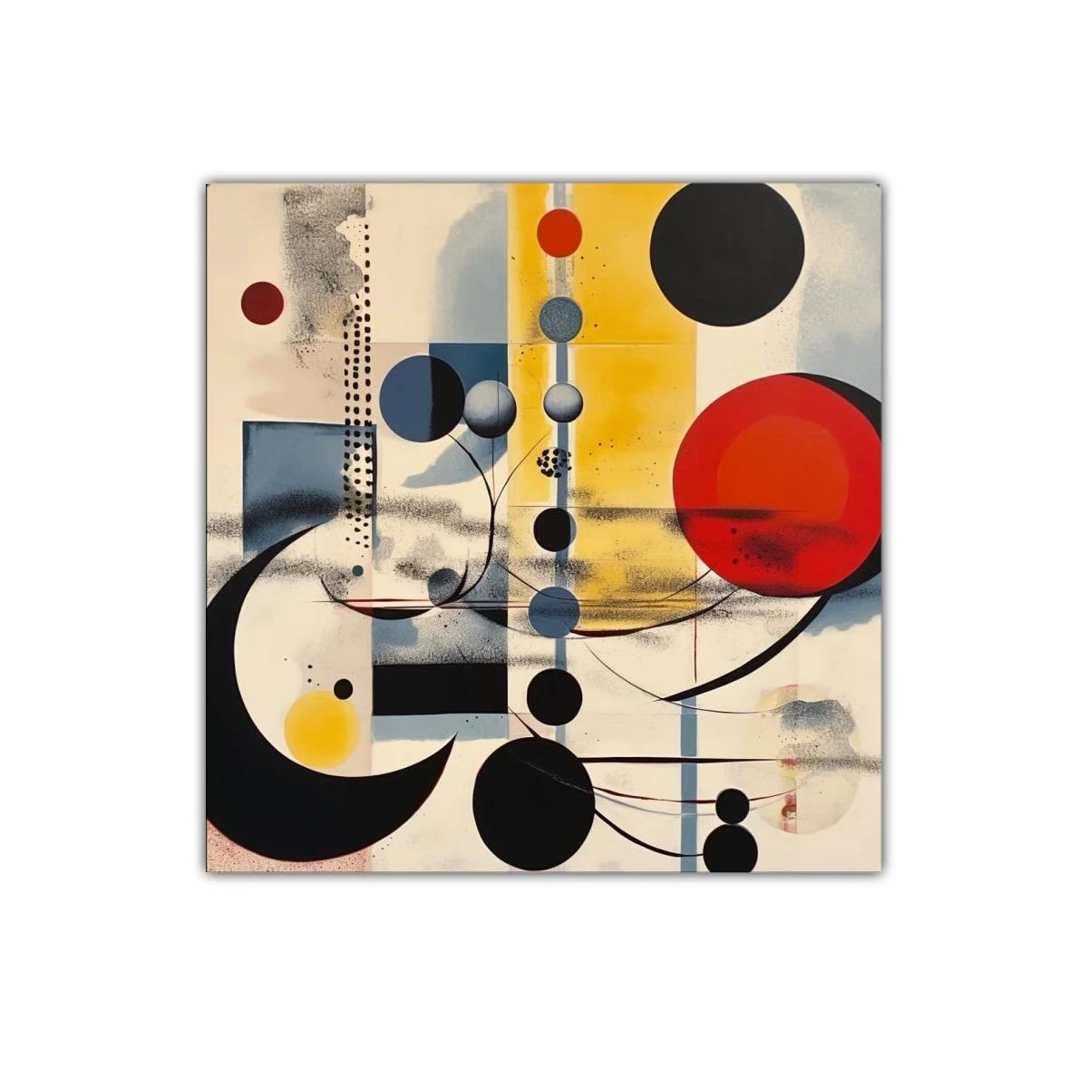 Composición abstracta con formas geométricas y colores vibrantes — imagen principal