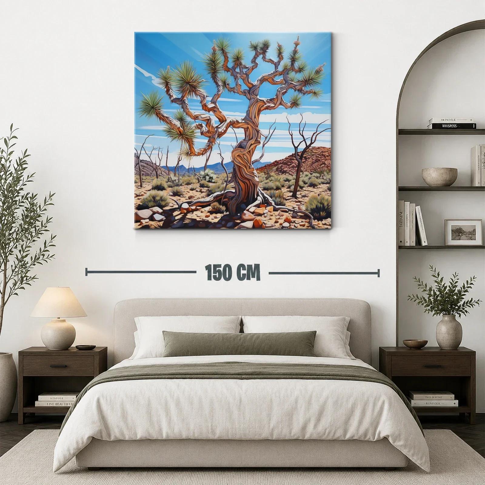 Árbol desértico con ramas retorcidas bajo cielo azul — miniatura 3