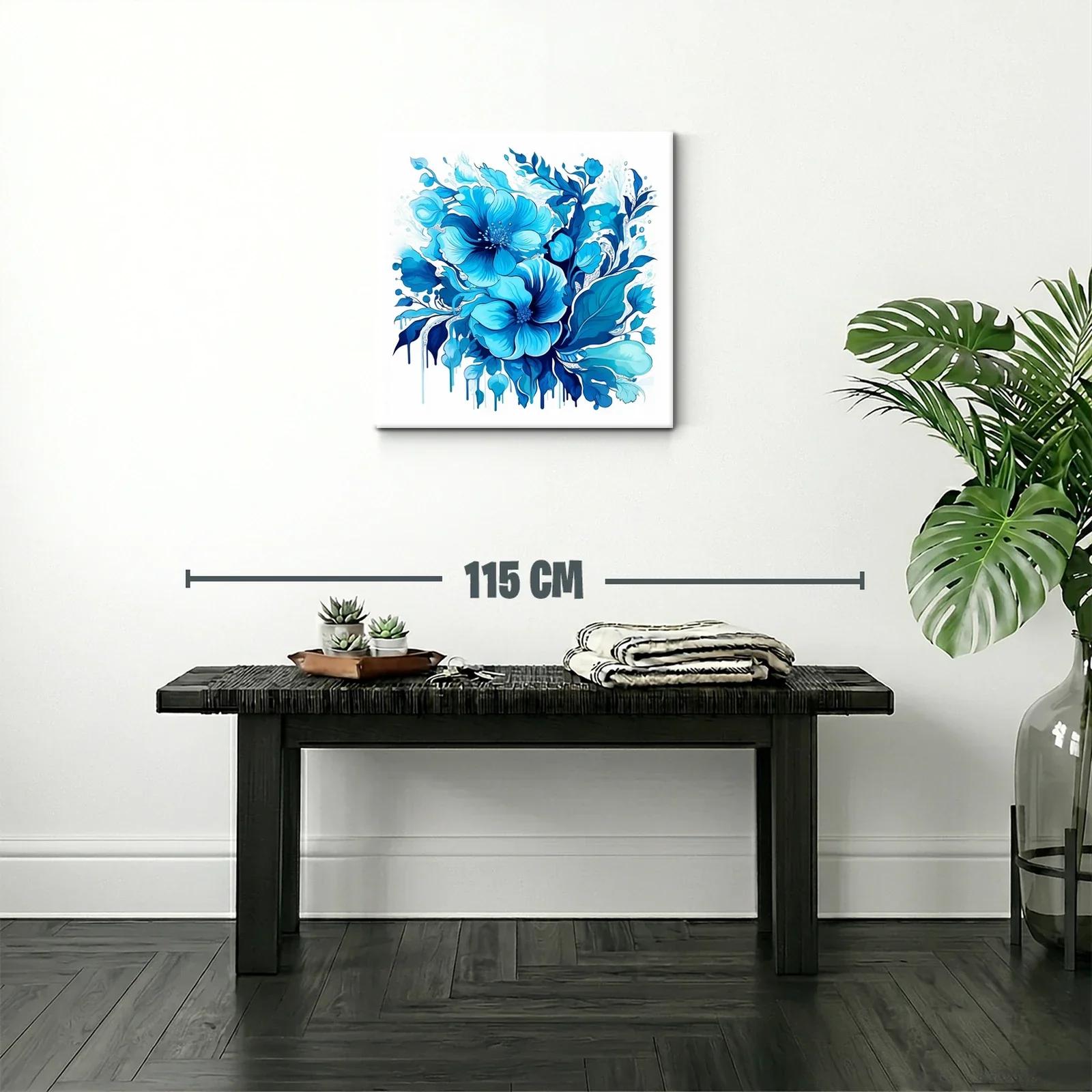 Flores azules en composición vibrante y elegante — miniatura 2