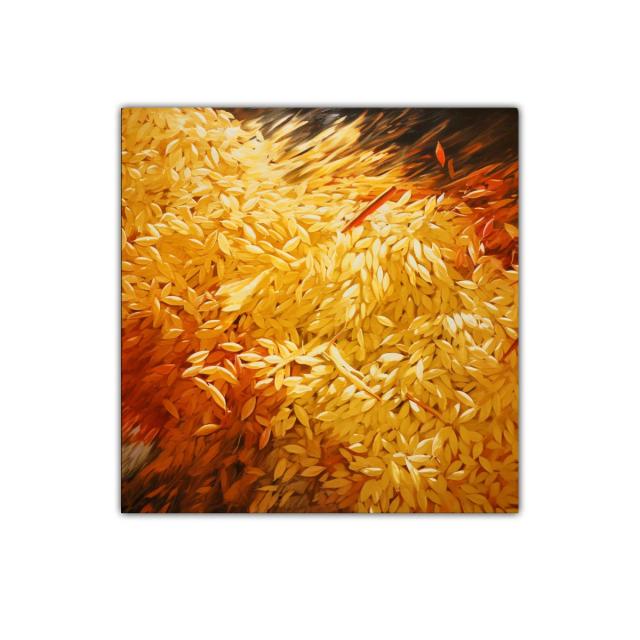 Cuadro Decorativo con Flores en Tonos Amarillos y Naranjas