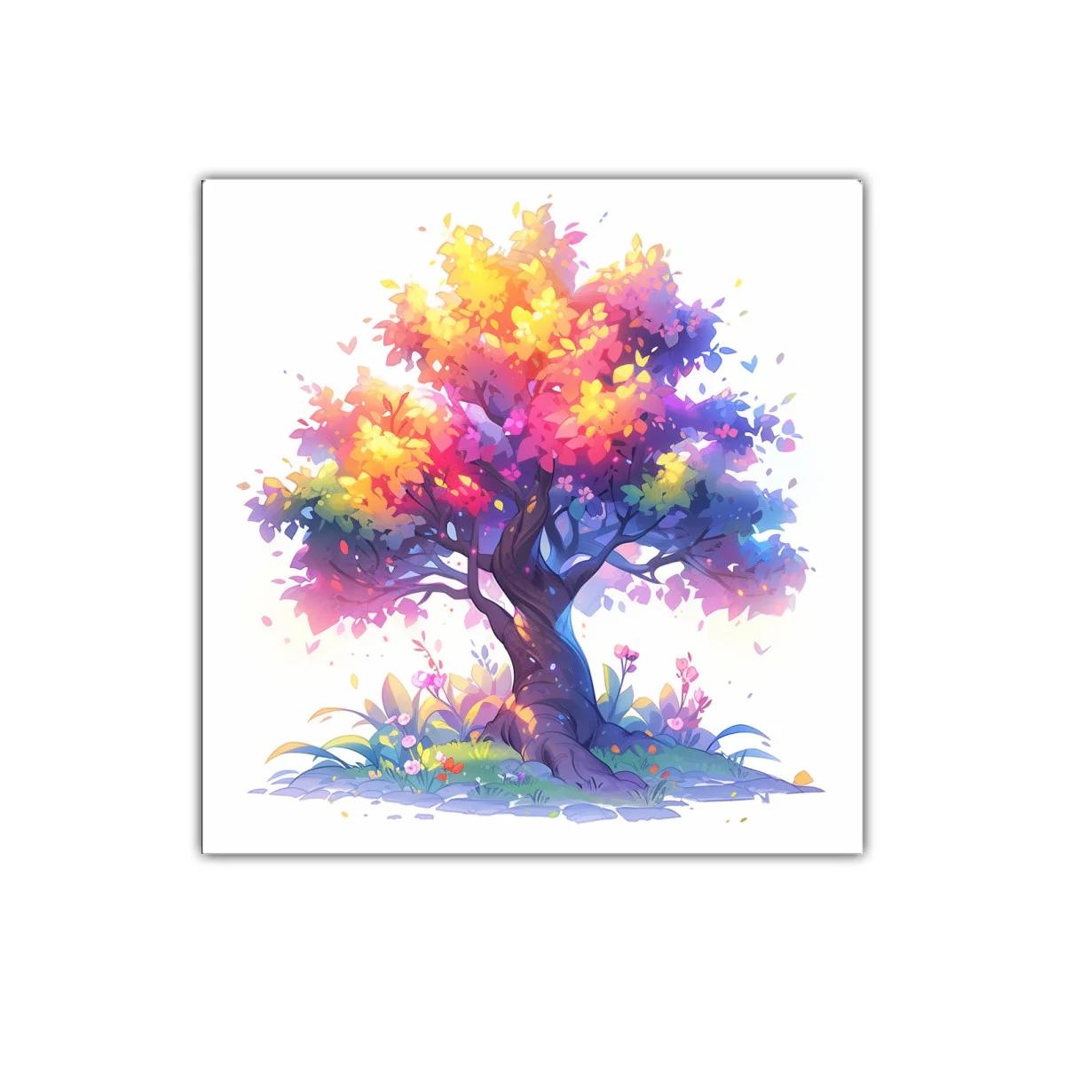 Árbol mágico con colores vivos y luminosos — imagen principal
