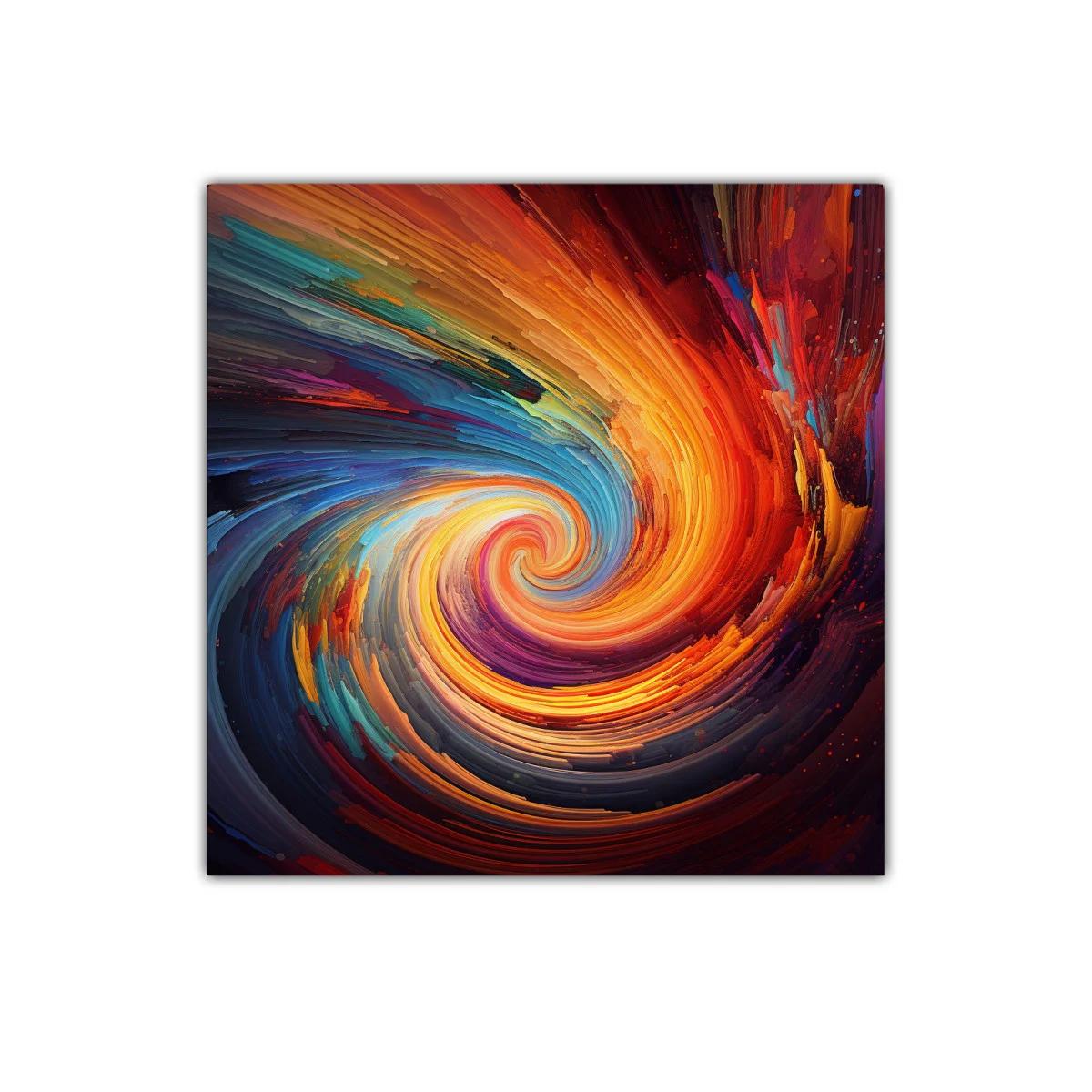 Torbellino vibrante de colores cálidos y fríos — imagen principal