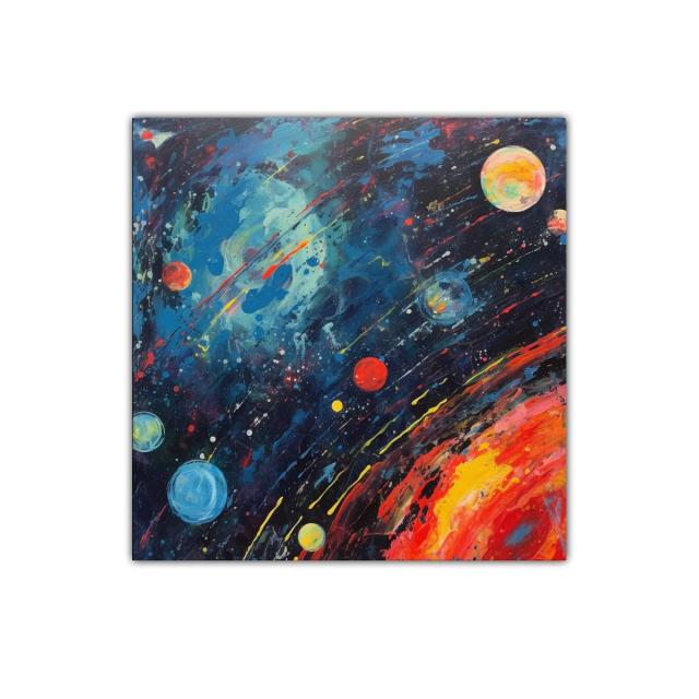 Explosión cósmica de color en universo dinámico