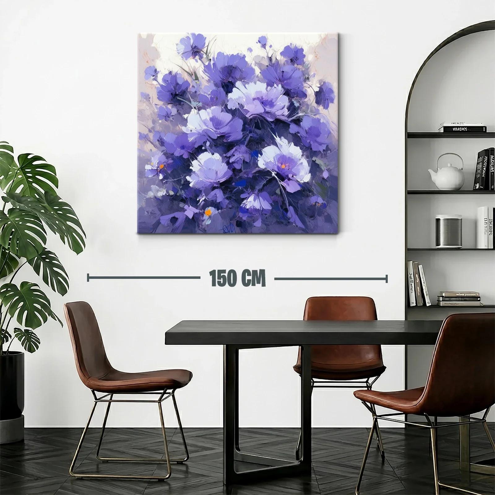 Bello ramo de flores en tonos violetas y lilas — miniatura 2