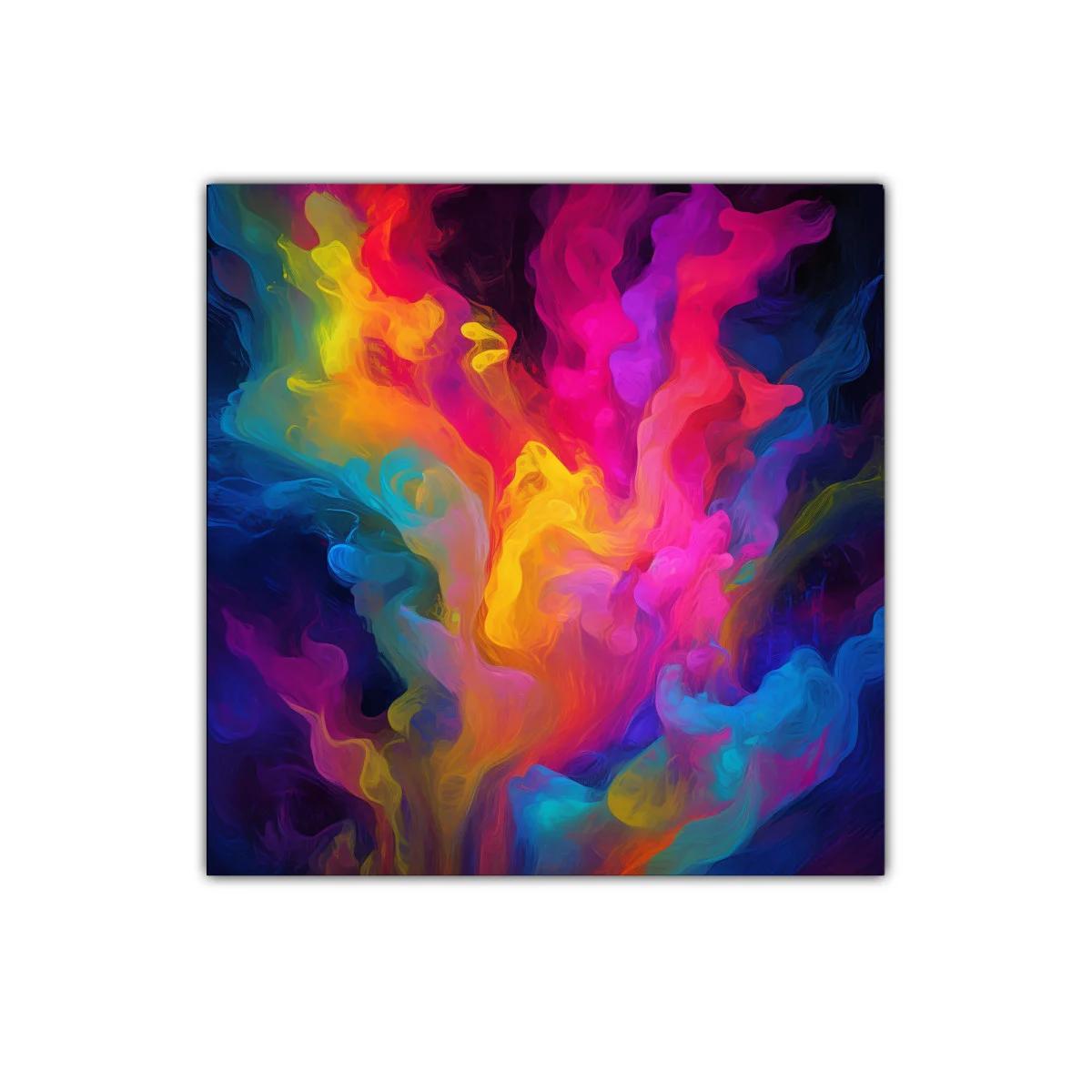 Explosión de colores vibrantes y formas fluidas dinámicas — imagen principal