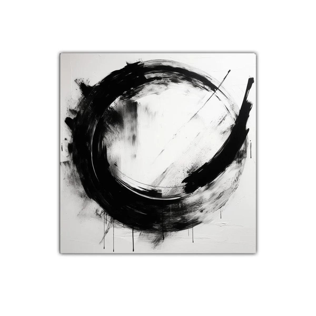Composición circular en blanco y negro de gran impacto visual