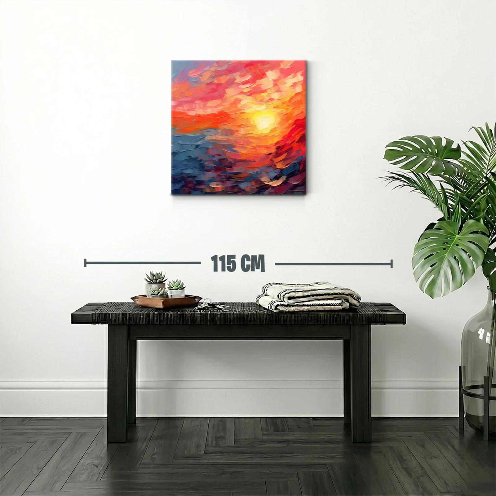 Atardecer vibrante con tonos cálidos y fríos en movimiento — miniatura 2