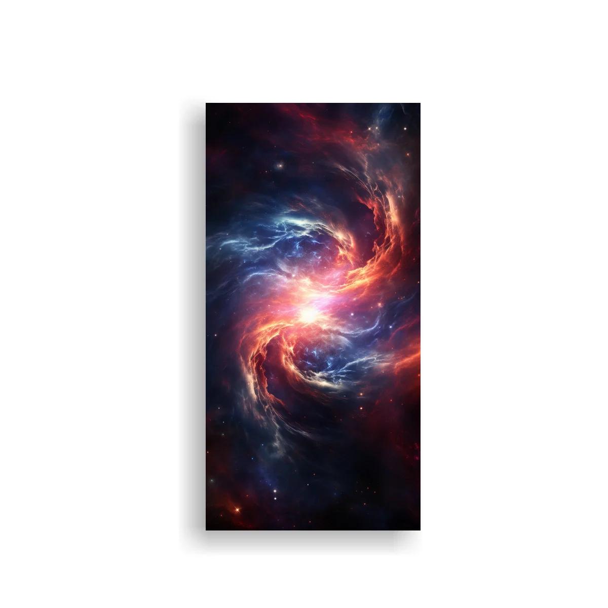 Cuadro galaxia espiral con brillo central intenso — imagen principal