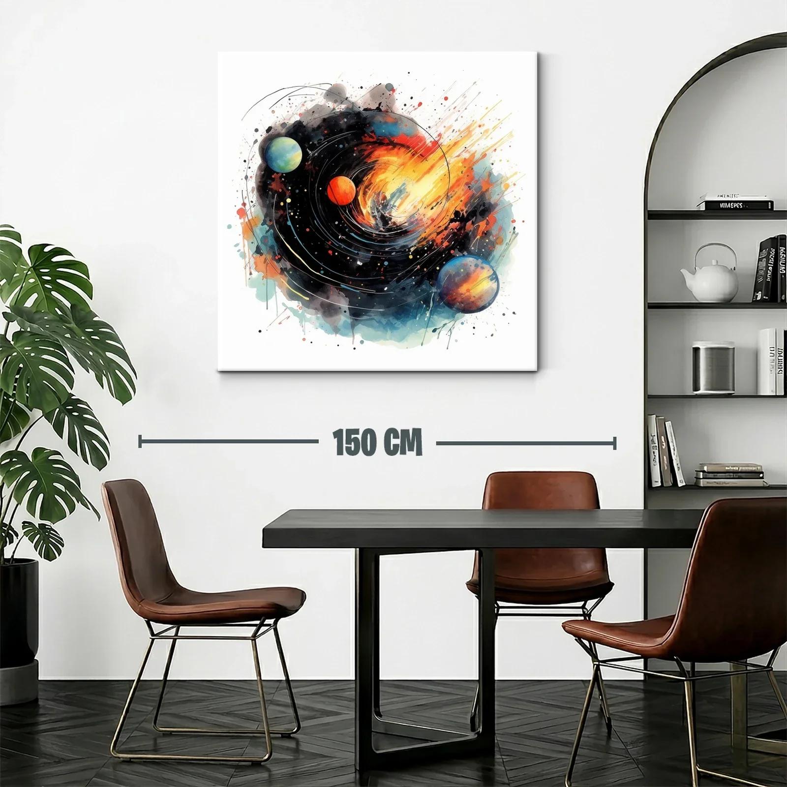 Explosión Cósmica con Planetas en Movimiento — miniatura 2