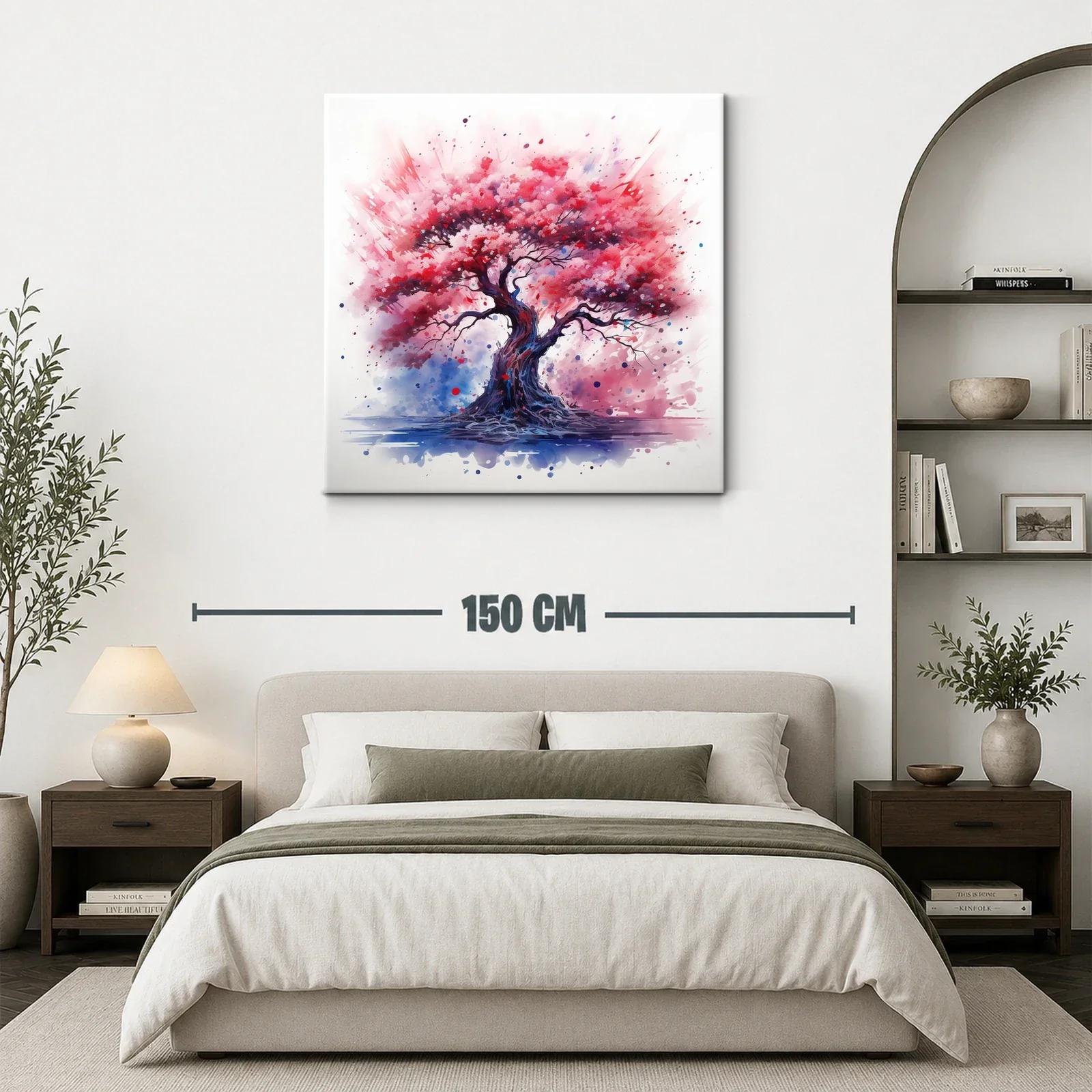 Árbol vibrante con tonos rosados y lilas llenos de vida — miniatura 3