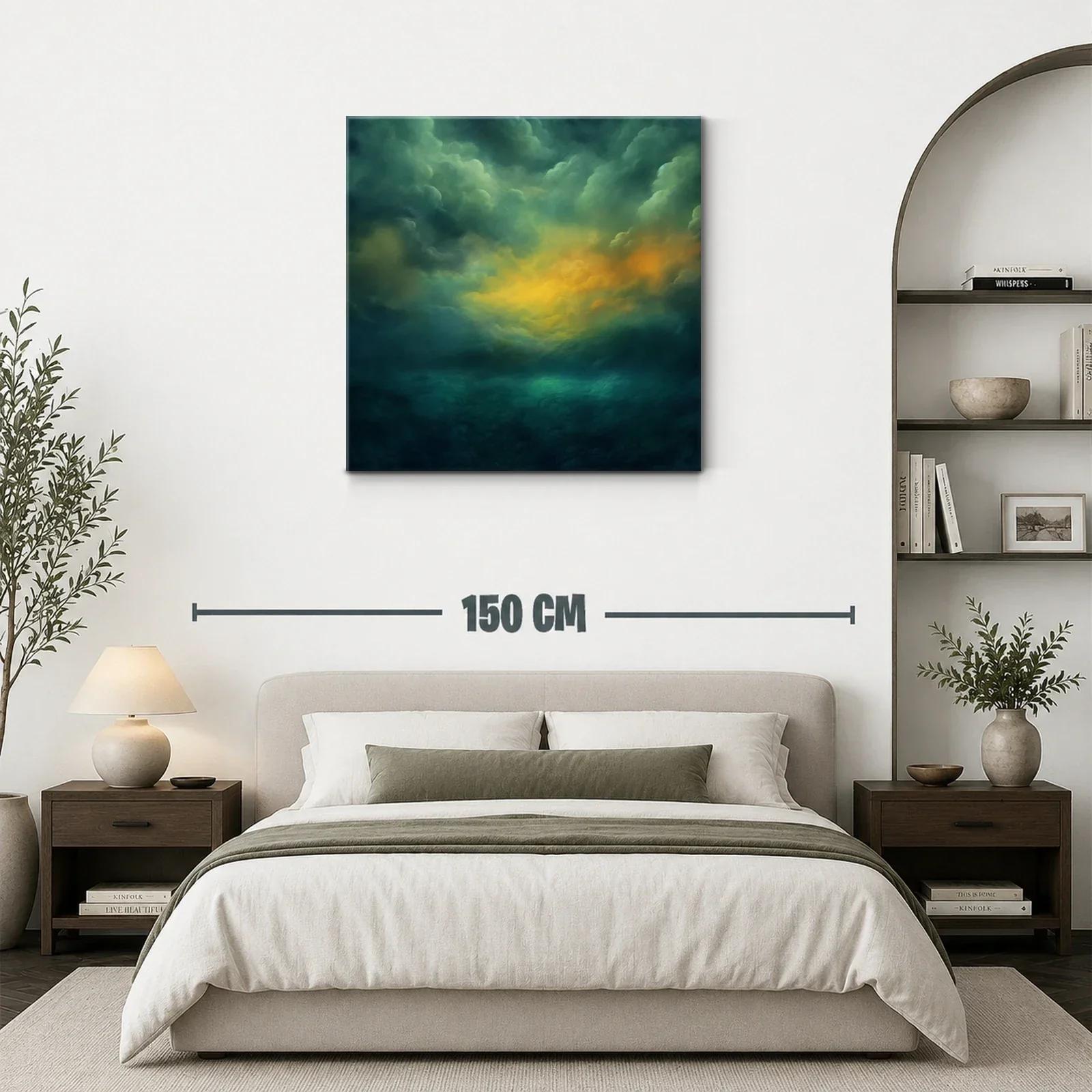 Cielo dramático con tonos cálidos y fríos en calma — miniatura 3