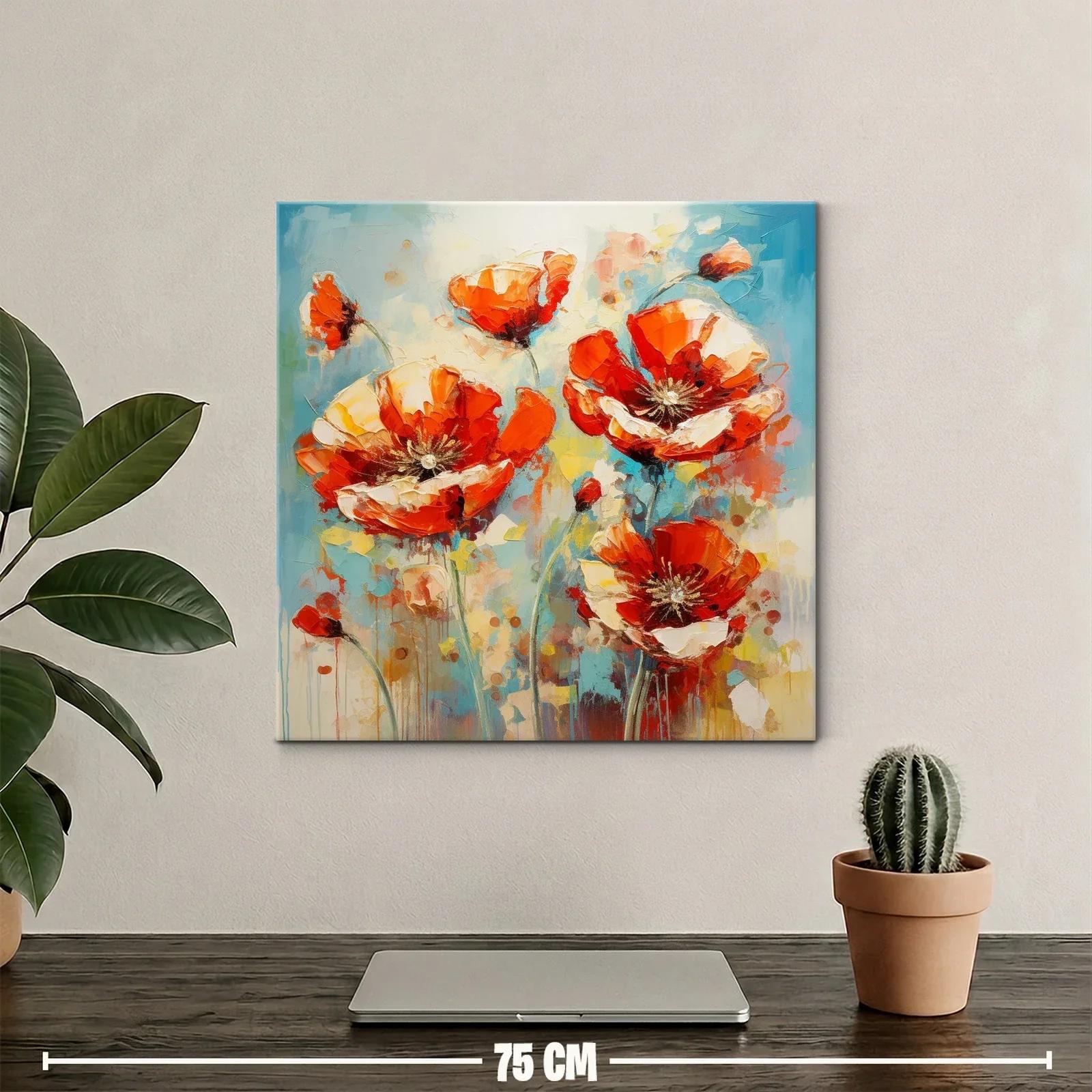 Flores vibrantes en tonos cálidos y frescos contrastantes — miniatura 2