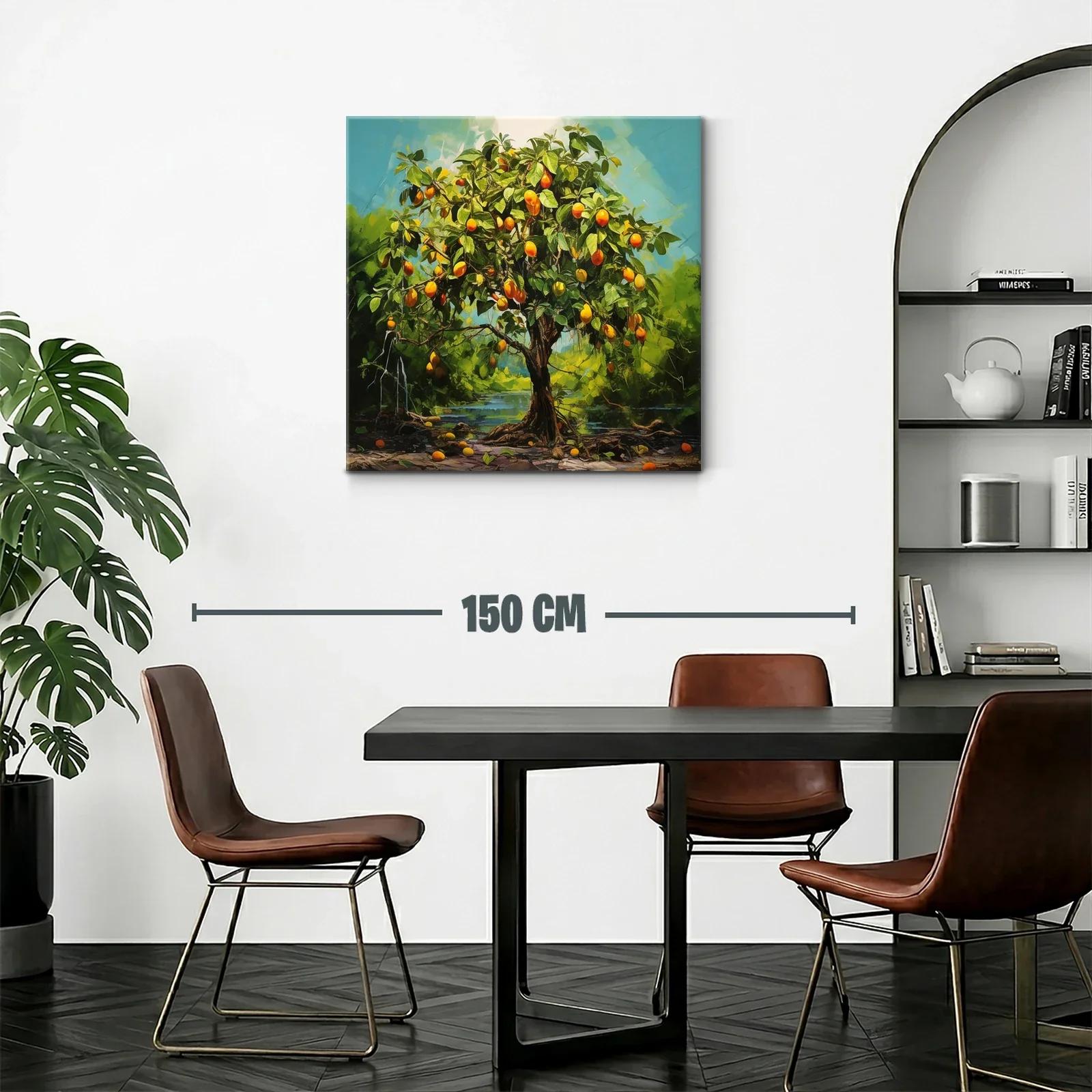 Árbol frutal con frutos naranjas vibrantes en paisaje natural — miniatura 2