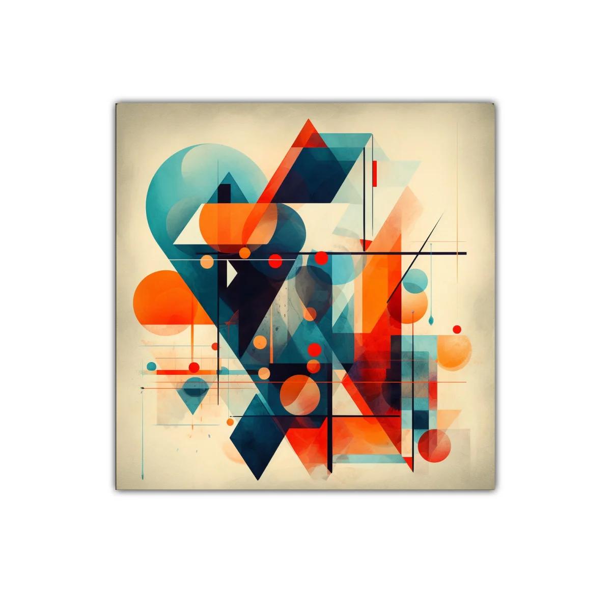 Composición abstracta con formas geométricas en vibrantes colores — imagen principal