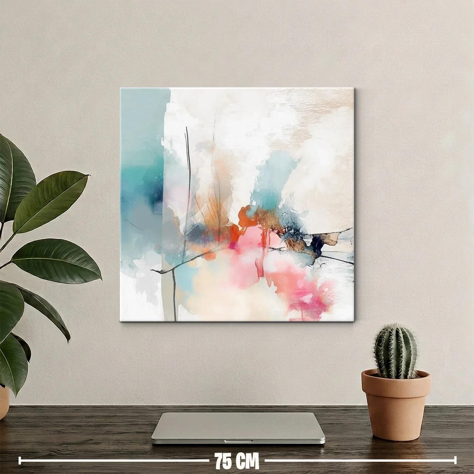 Composición Abstracción en Tonos Pastel y Vibrantes — miniatura 2