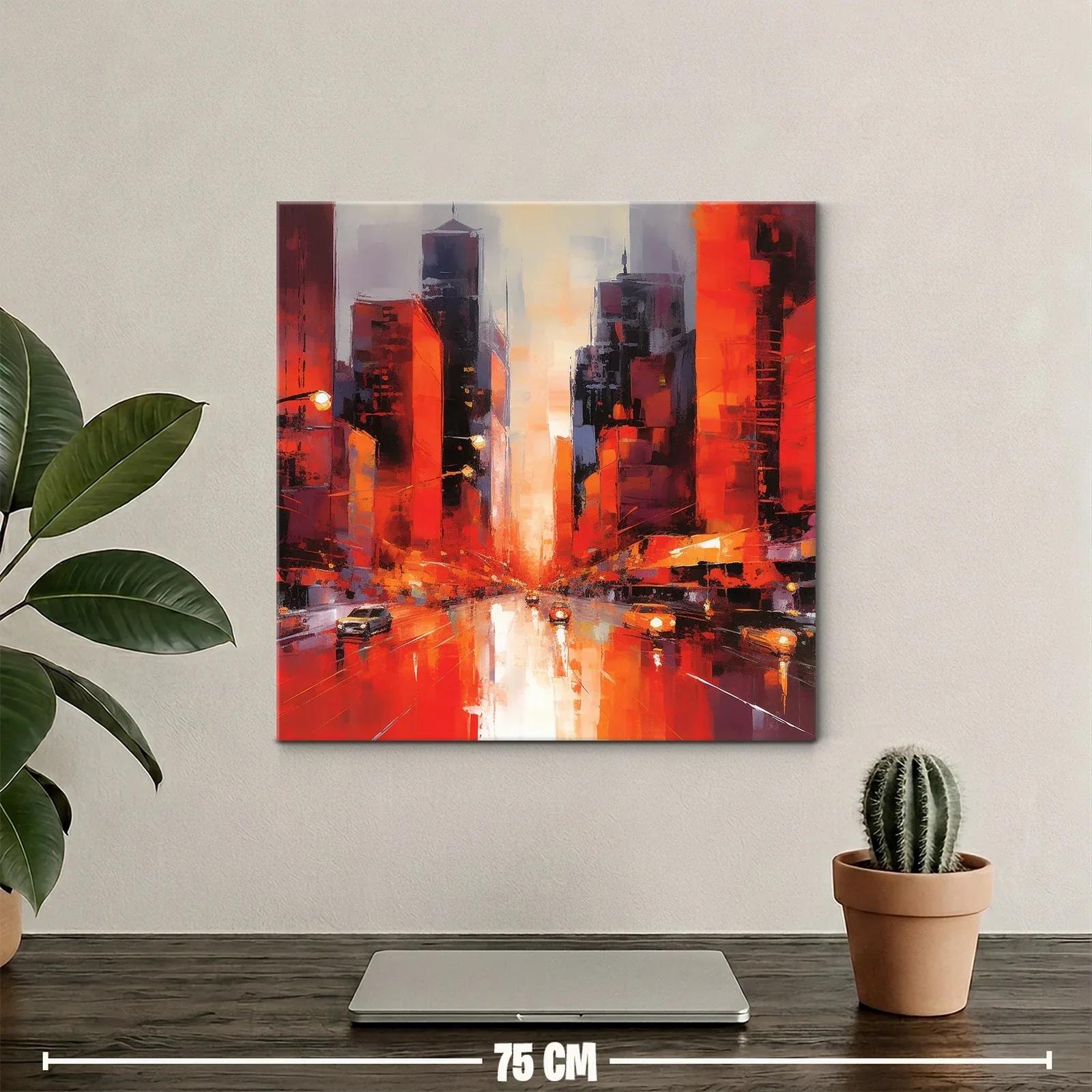 Atardecer vibrante en la ciudad moderna — miniatura 2