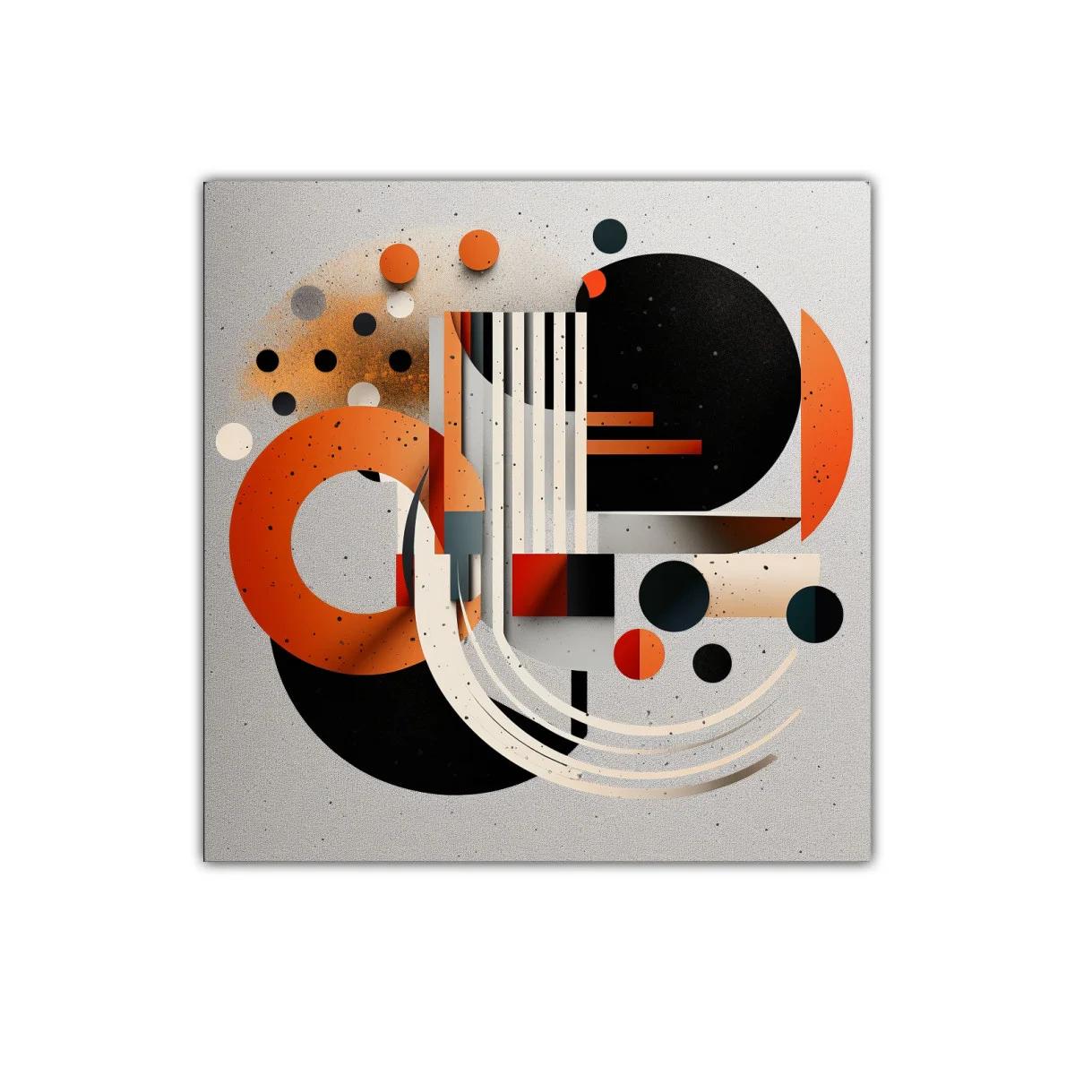 Composición geométrica en tonos cálidos y neutros — imagen principal