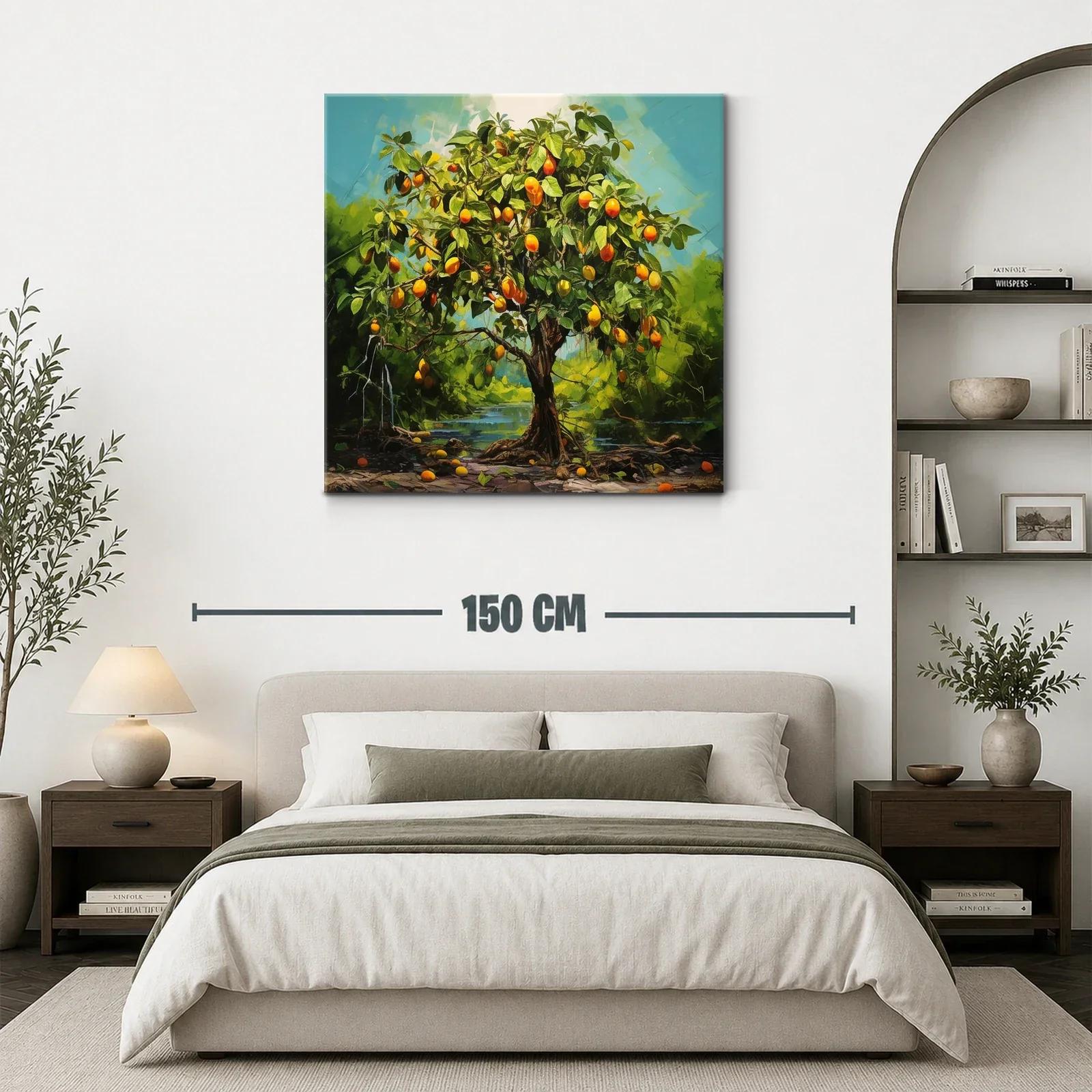 Árbol frutal con frutos naranjas vibrantes en paisaje natural — miniatura 3
