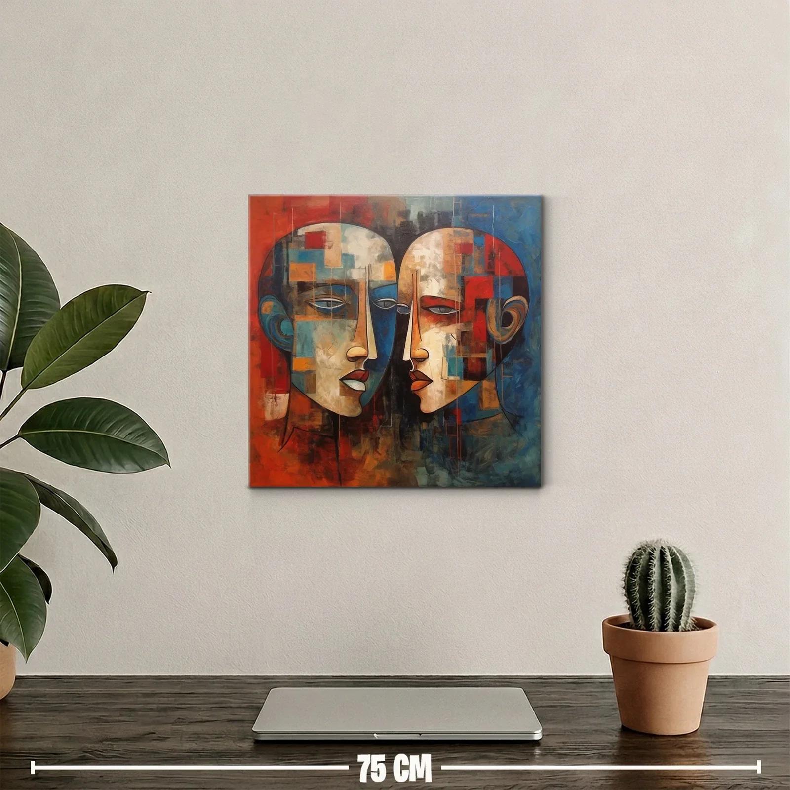 Retratos abstractos con tonos cálidos y fríos en contraste — miniatura 2
