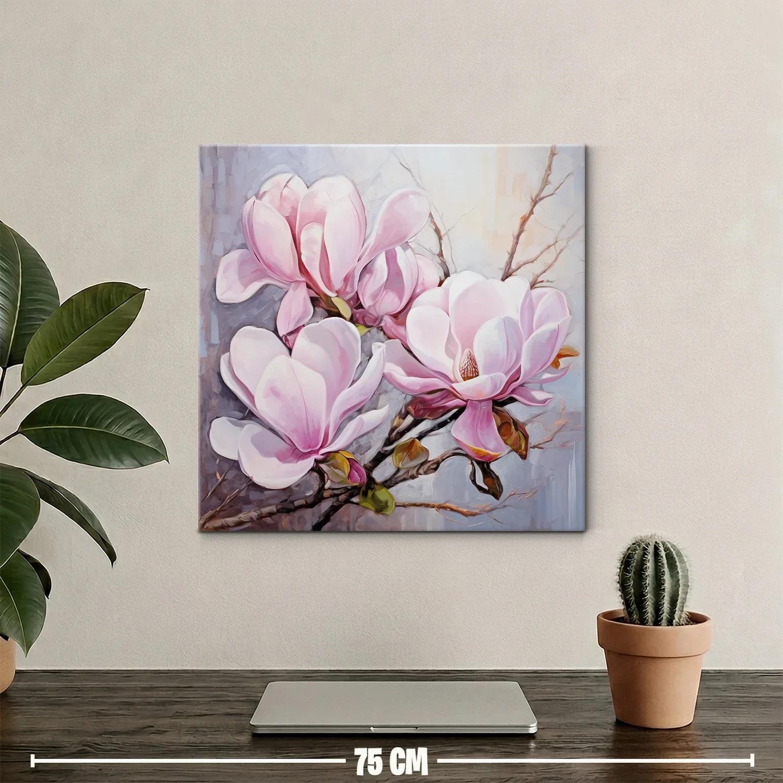 Delicadas flores de magnolia en tonos rosados y blancos — miniatura 2