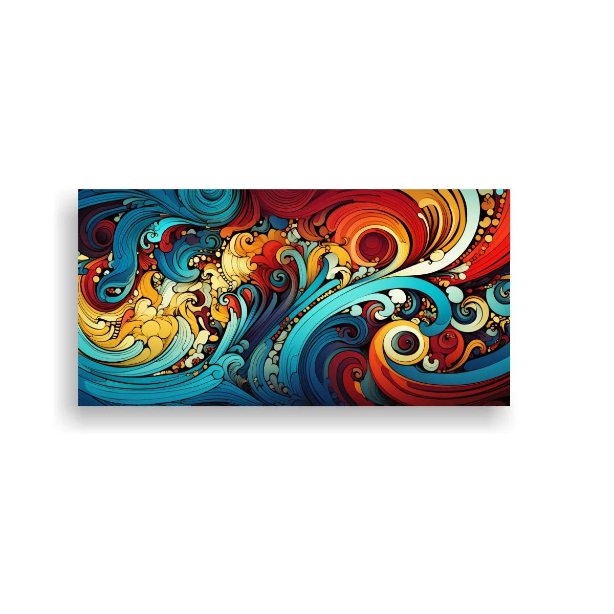 Cuadro remolinos abstractos con arabescos — imagen principal